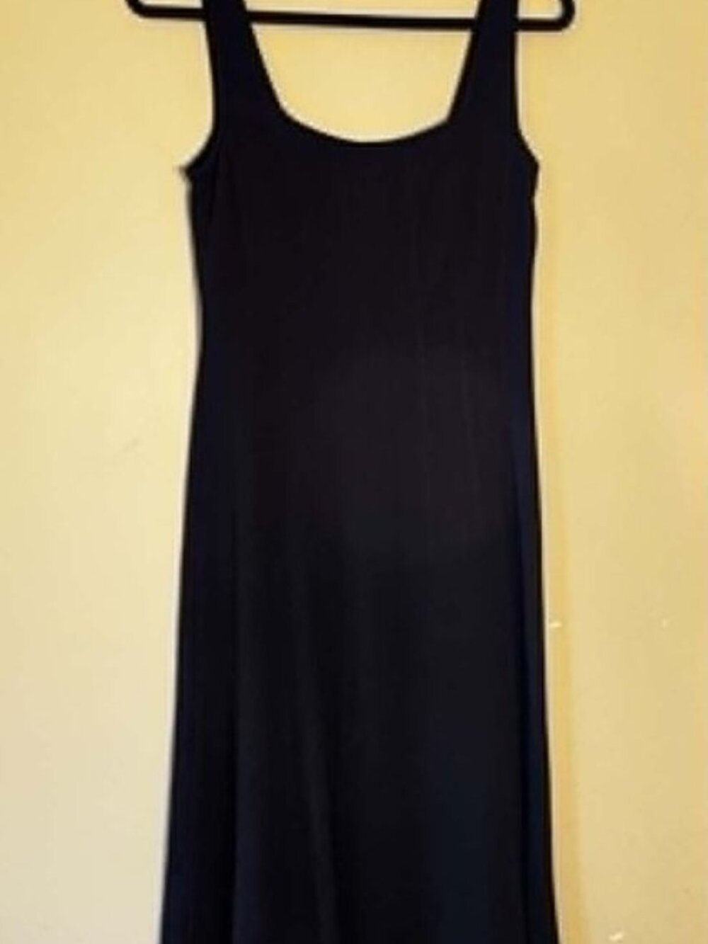 LOFT Black Sleeveless Midi Dress Size 2 Classic A-Line Minimalist